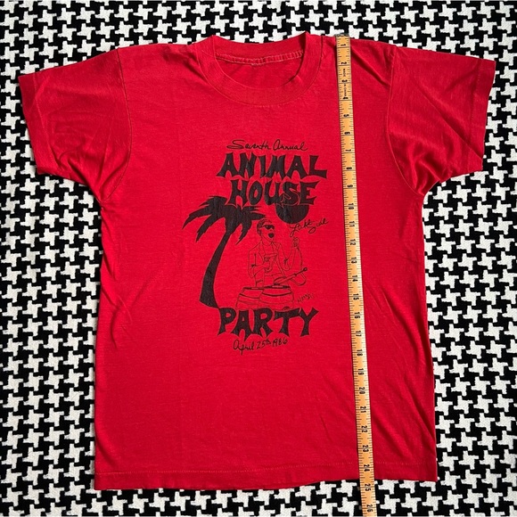 *RARE* Vintage 80s  Animal House Party 1986 red crewneck tshirt. Small. - Picture 5 of 5